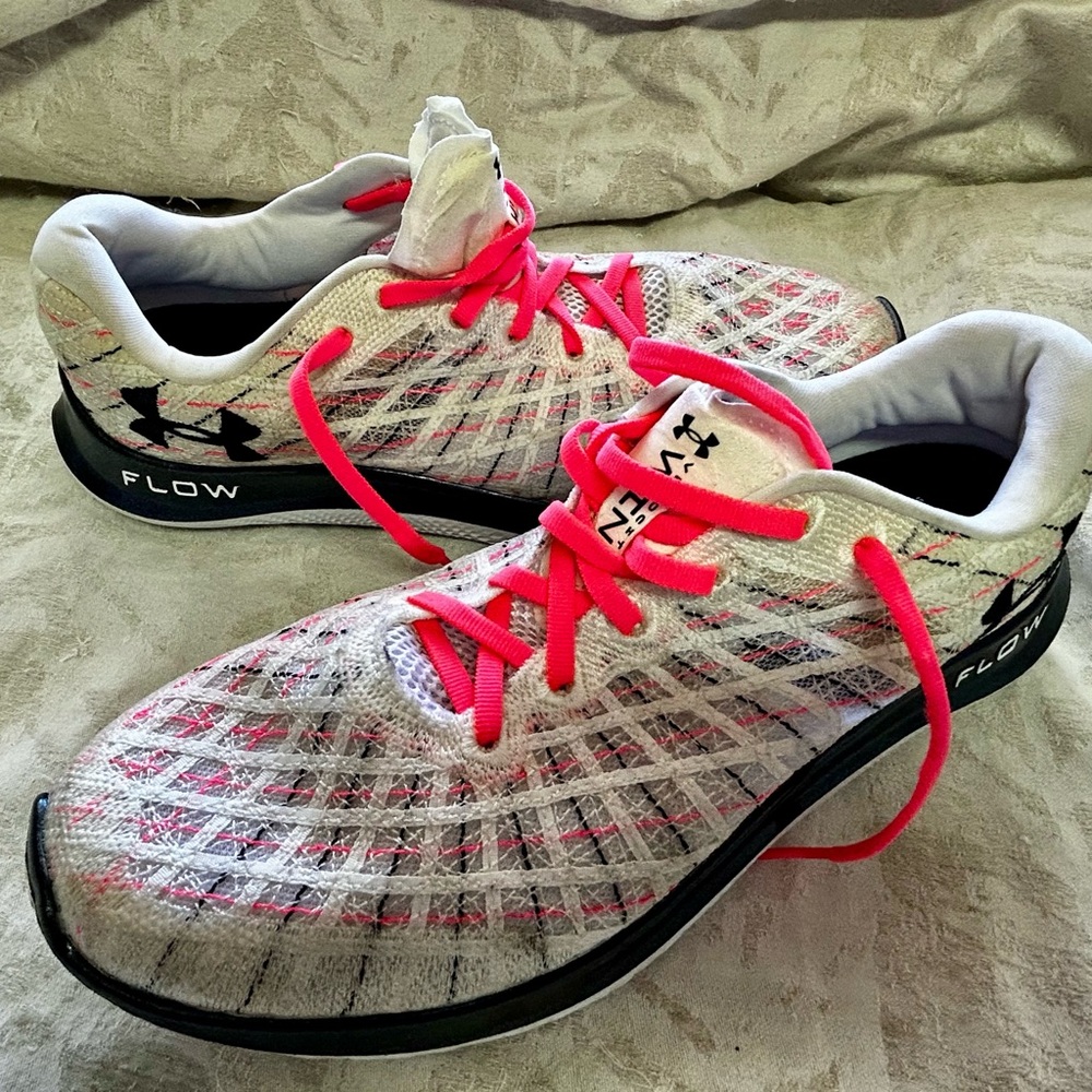 Under Armour Flow Velociti Wind Running Shoes White Infrared Men's Size 9.5